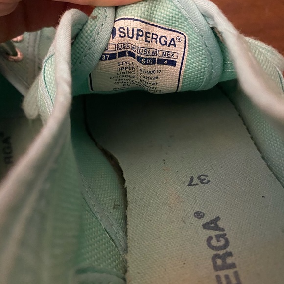 Superga sea foam green, size 6.5 - Picture 4 of 6